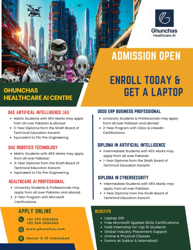 Ghunchas Healthcare AI Centre - EduCareer Sindh Institute Programs (1).webp