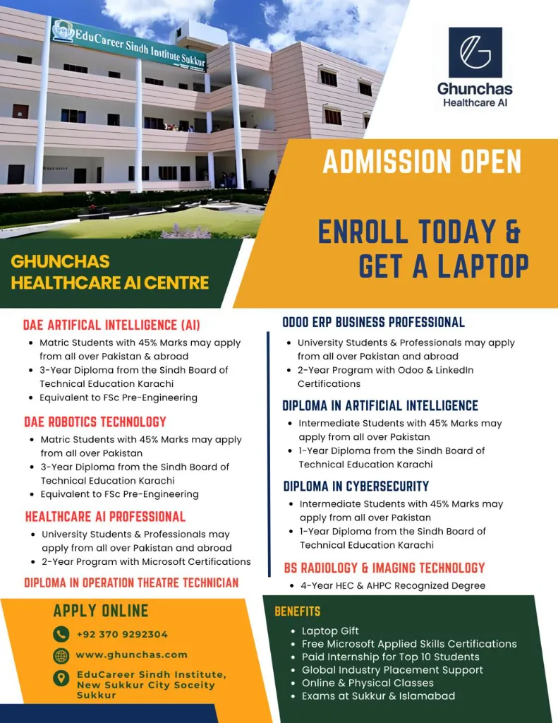 Ghunchas Healthcare AI Centre - EduCareer Sindh Institute Programs (2).webp